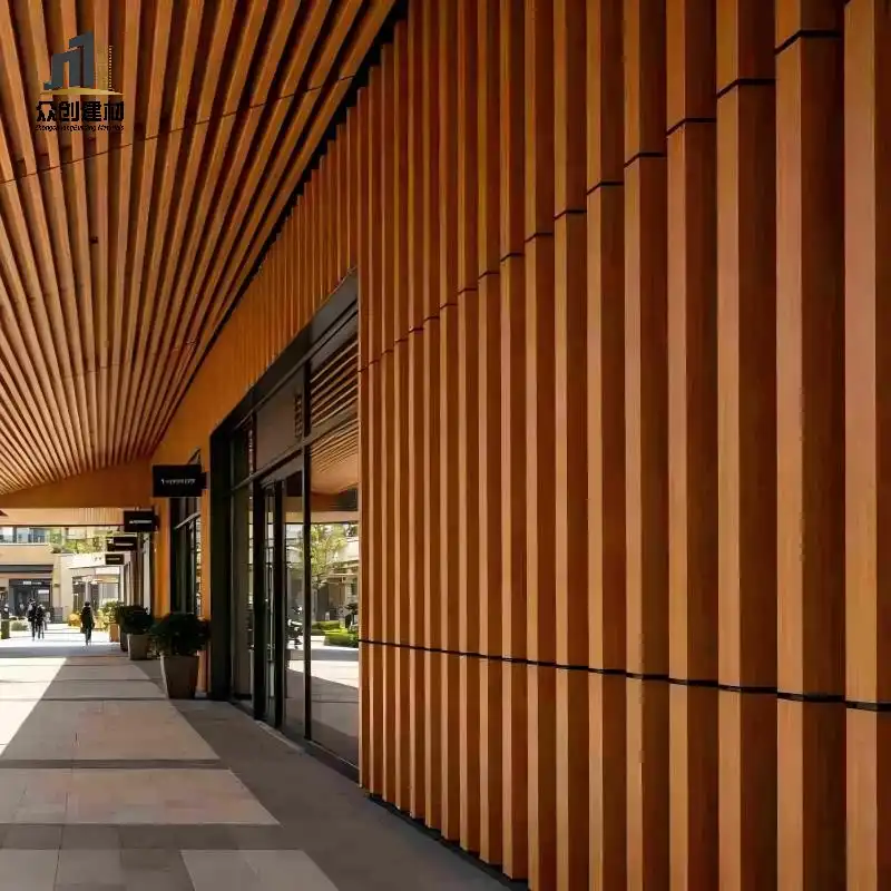 Aluminum Baffle Facade for Shopping Malls